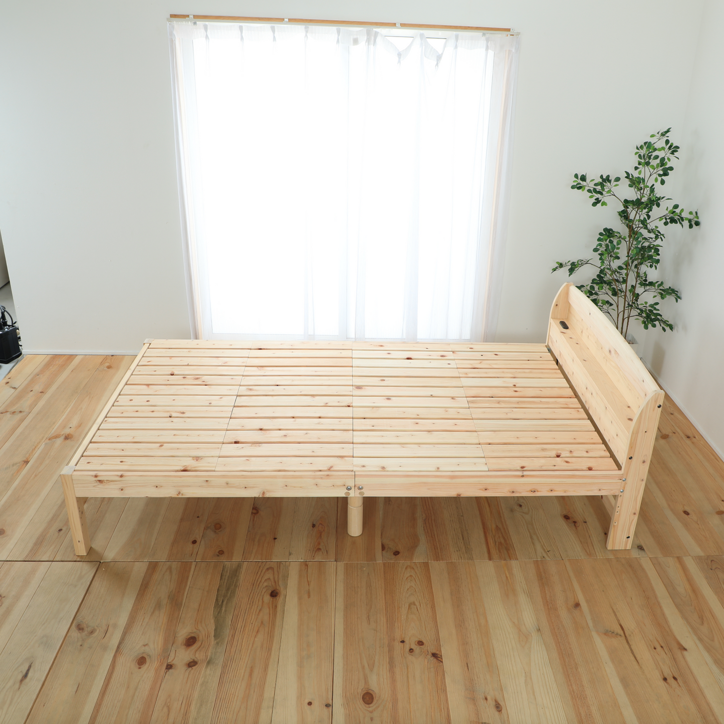 国産ひのき使用のすのこベッド シングルベッド