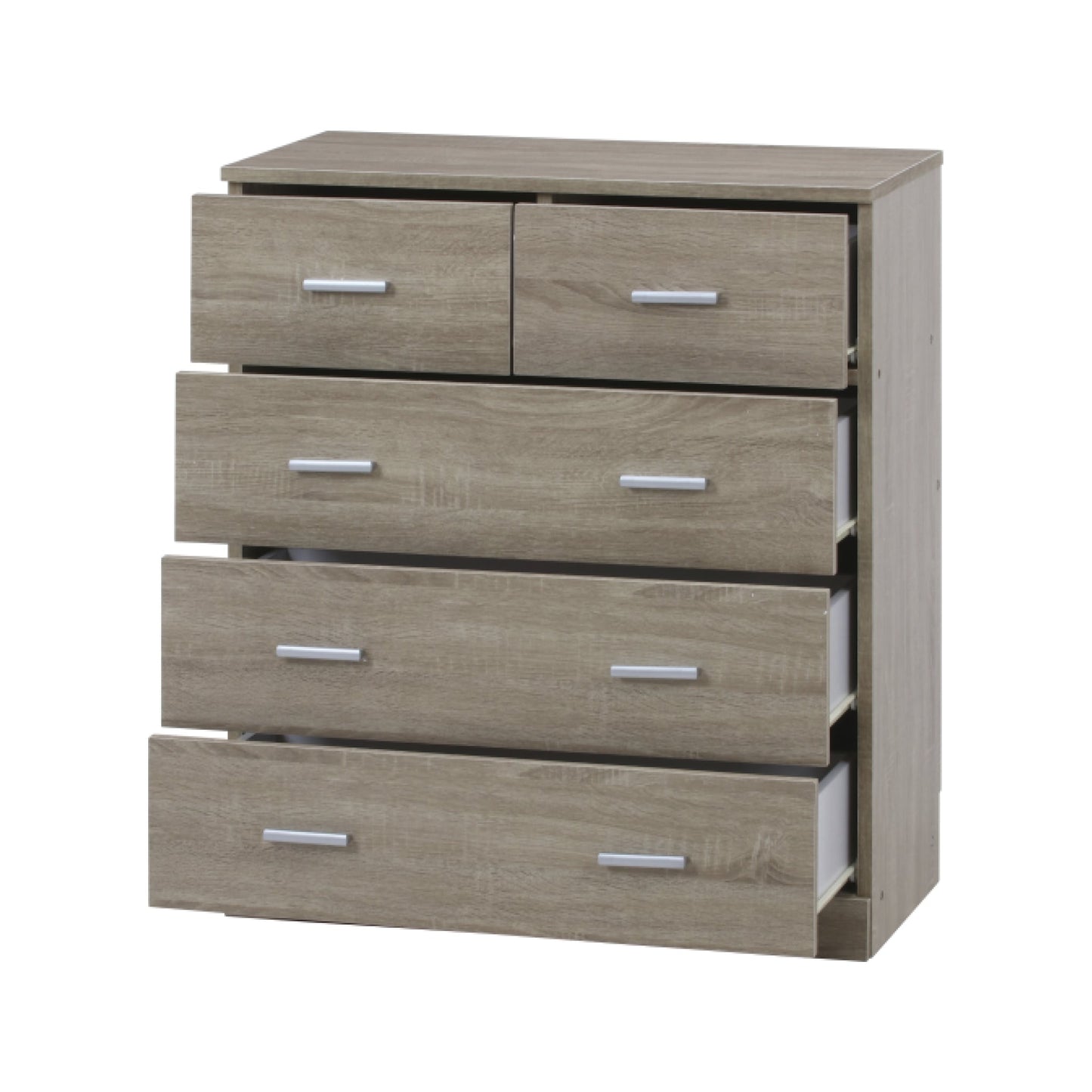 スタイリッシュなデザインの4段チェスト