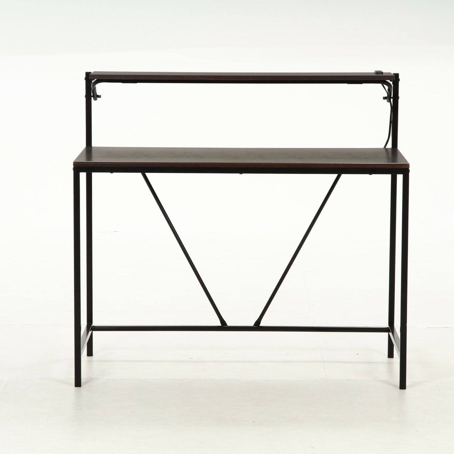 折りたたみ可能棚付きワークデスク