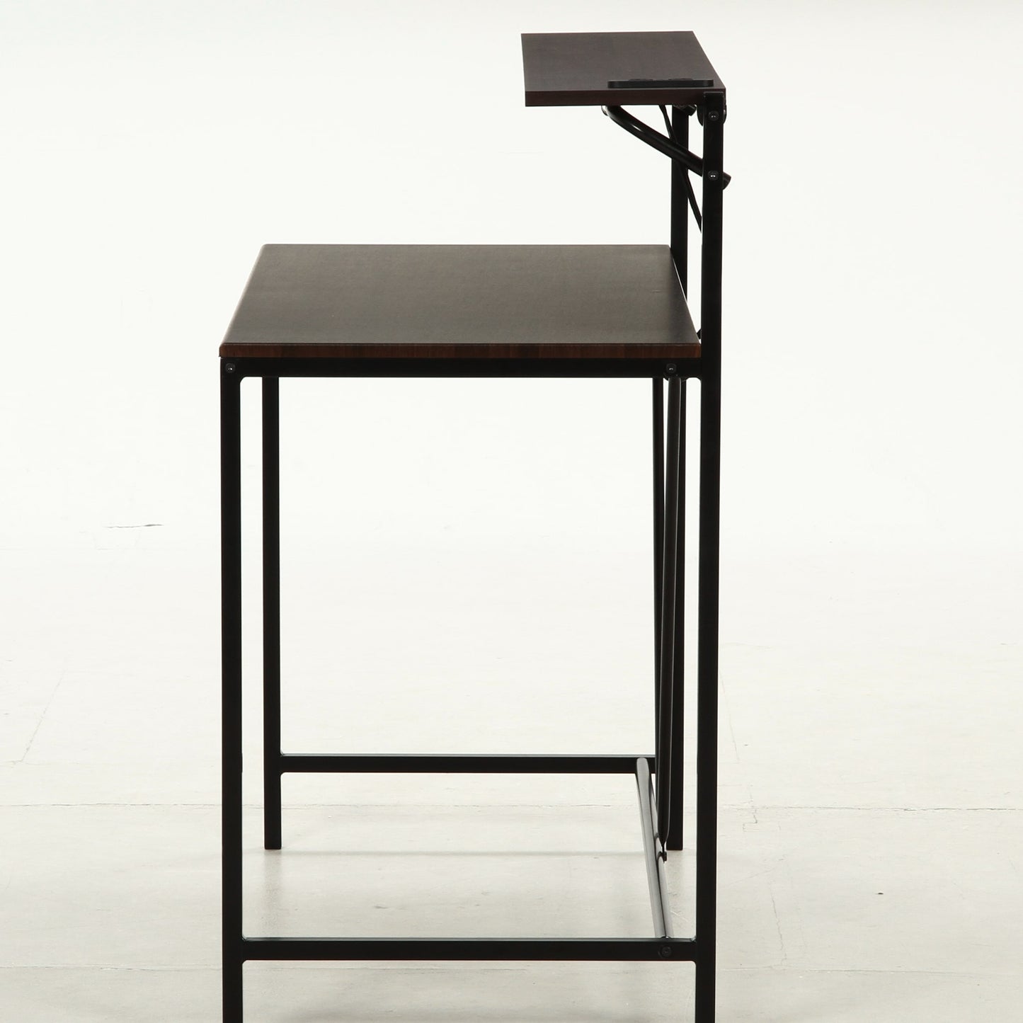 折りたたみ可能棚付きワークデスク