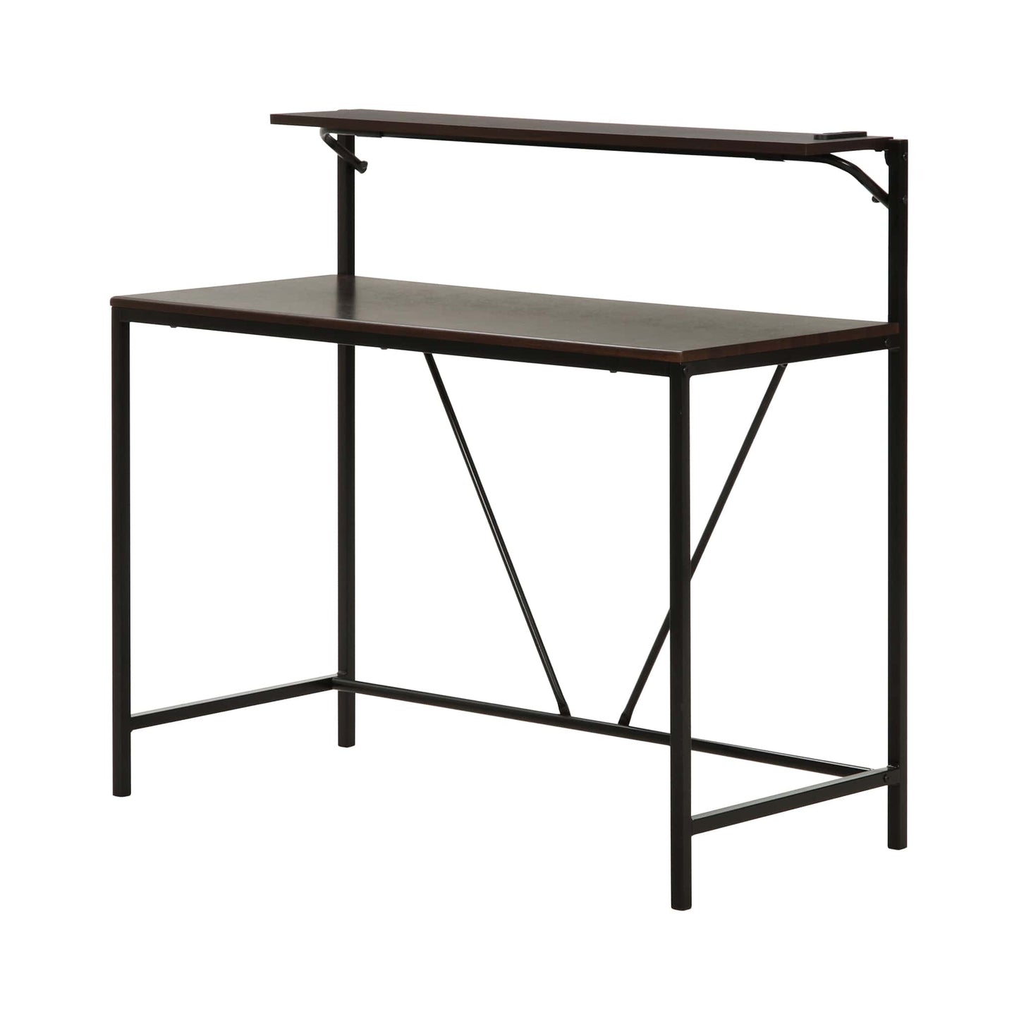 折りたたみ可能棚付きワークデスク