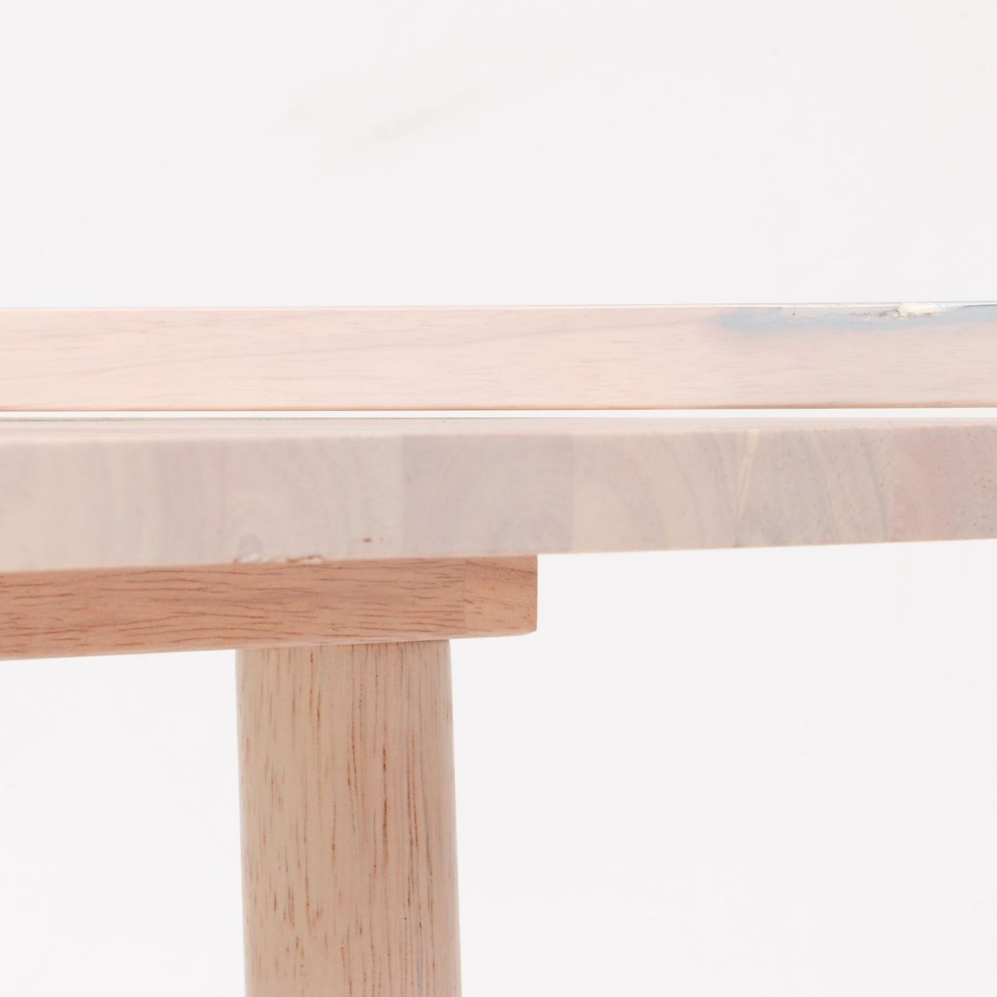天然木使用の伸縮式センターテーブル