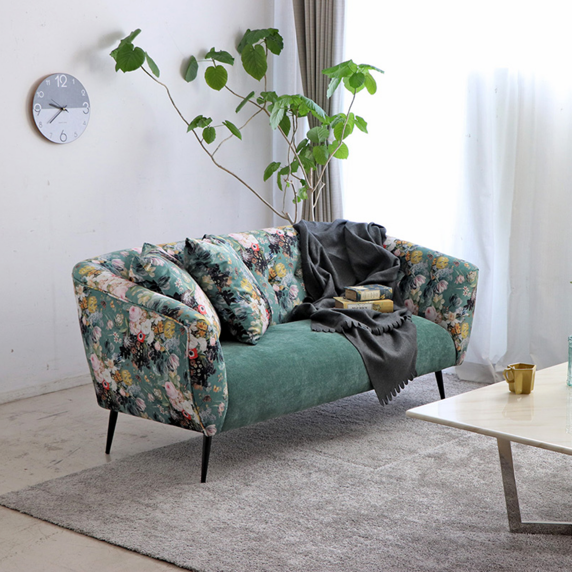 エレガントな花柄2人掛けソファー-weshop interior エレガントな花柄2人掛けソファー-weshop interior